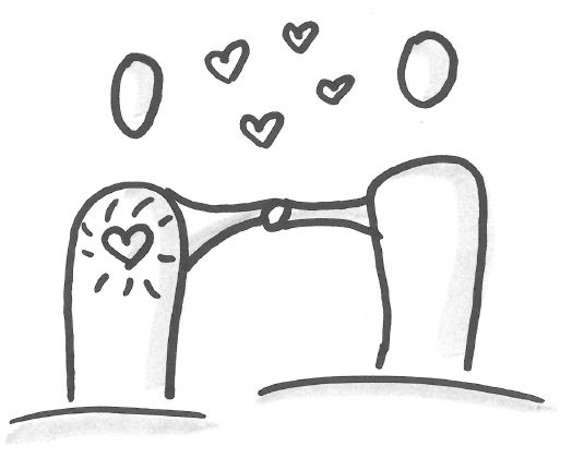 Strichzeichnung Menschen