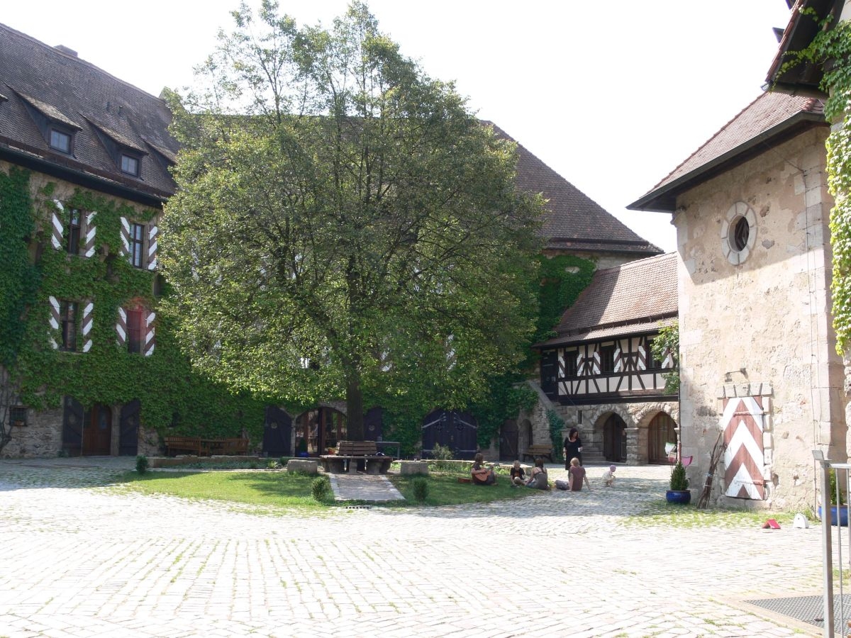Blick in den Burghof