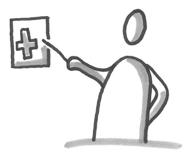 Strichzeichnung Erste Hilfe
